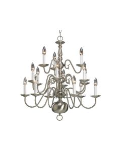 Chandelier, 15 Light Americana Silver