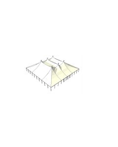 100' x 100' White Tension Tent