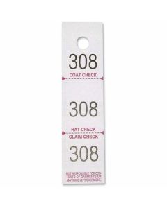 Coat Checks Package of 100 3 Parts