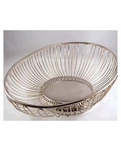 Bread Basket SS Oval 11" x 8" x 3.5"