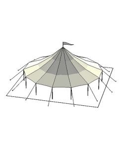 44' x 43' Tidewater Sail Cloth Tent