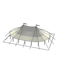 44' x 63' Tidewater Sail Cloth Tent