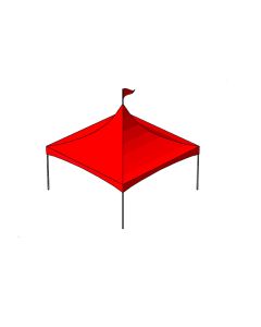 20' x 20' Red Hi Peak Tent