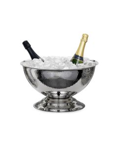3 Gal Stainless Steel Hammered Punch Bowl