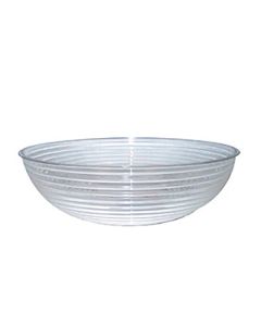 12" Ribbed Plastic 5.8 qt Bowl