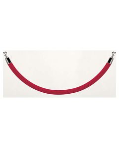 Stanchion Rope Velour Red 8'
