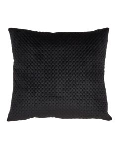 Black Quilted Velvet Pillow