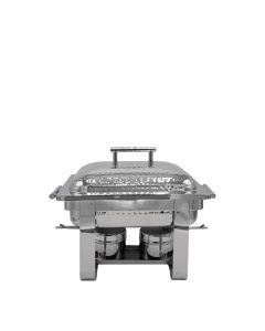 Hammered Rectangle Chafer 4 Qt 