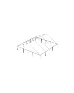 50' x 50' Clear Frame Tent Gable Ended