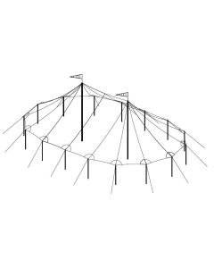 59' x 39' Tidewater Sail Cloth Tent