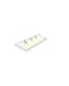 60' x 130' White Tension Tent