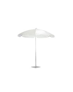 White Round Lightweight Umbrella 7'