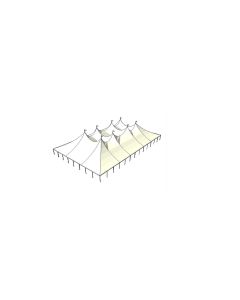 80' x 130' White Tension Tent