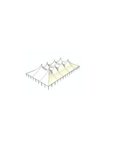 80' x 140' White Tension Tent