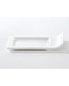 Kyoto Plate White 5.75"x 3.5"