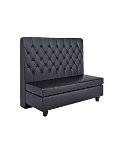 Bentley Black Tall Back Loveseat