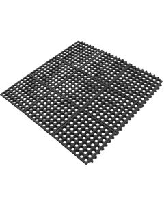 Black Non-Slip Bar Mat 3' x 3'