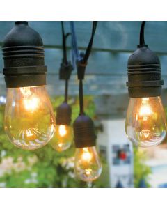 Black Cafe Drop Light String