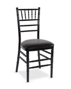Black Chiavari Chair Black Cushion Standard