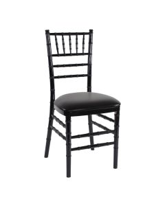 Black Chiavari Chair Black Cushion Standard
