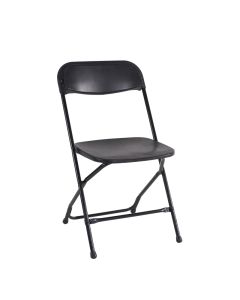 Black Folding Non-Padded Chair