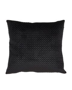 Black Quilted Velvet Pillow