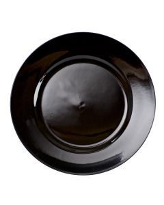 Black Resin Charger Plate 13"