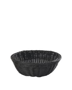 Black Wicker Bread Basket