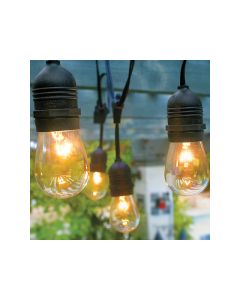 Black Cafe Drop String Lights, Per Foot
