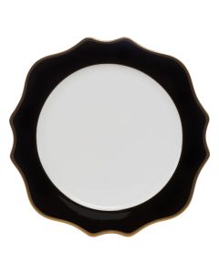 Bliss Black Gold Rim Charger Plate 12.5"