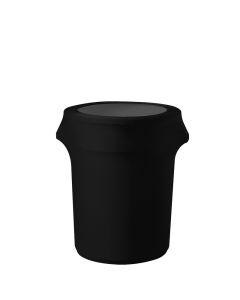 Garbage Can Black Spandex Cover