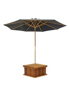 Cedar Box with 9' Black Umbrella