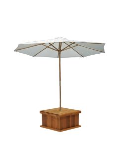 Cedar Box with 9' Natural Umbrella