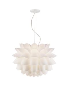 Chandelier, Flower White 25.75"