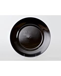 Black Resin Service or Charger Plate 13"