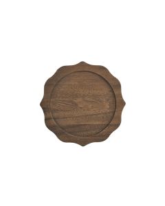 Anabel Walnut Service or Charger Plate 13"