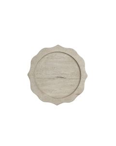 Anabel Whitewash Service or Charger Plate 13"
