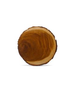 Slice Wood Bark Edge Service or Charger Plate 13"