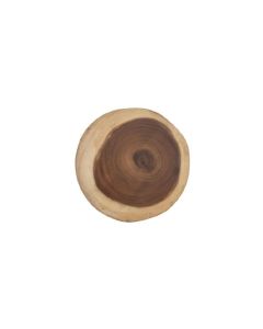 Charger, Wood Slice 13" Tan Brown