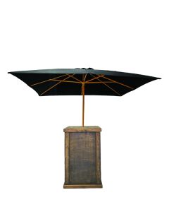 Chateau Pedestal with 10' Black Umbrella