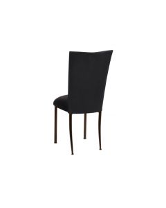 Suede Black Topper and Cushion with Brown Legs