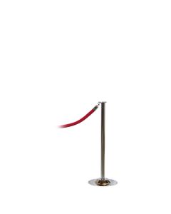 Chrome Stanchion with Velvet Rope