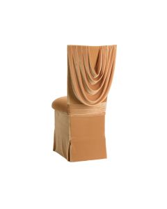 Velvet Gold Cowl Neck Topper Cushion and Skirt