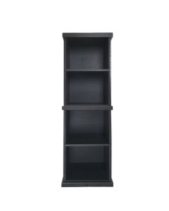 Classic Black Wood Shelf & Back Bar 82"