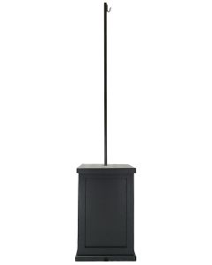 Classic Black Pedestal with Light Post