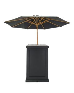 Classic Black Pedestal with 9' Black Umbrella