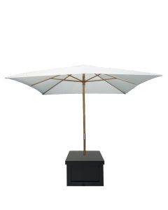 Classic Black Box with 10' Natural Umbrella