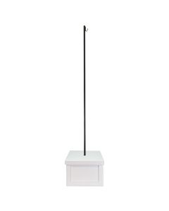 Classic White Box with Light Post
