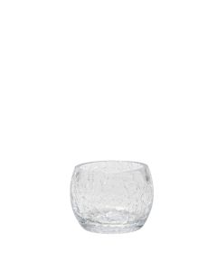 Cracked Glass Candle Holder 2.5"