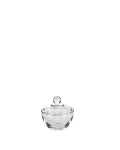 Clear Glass Sugar with Lid 8 oz